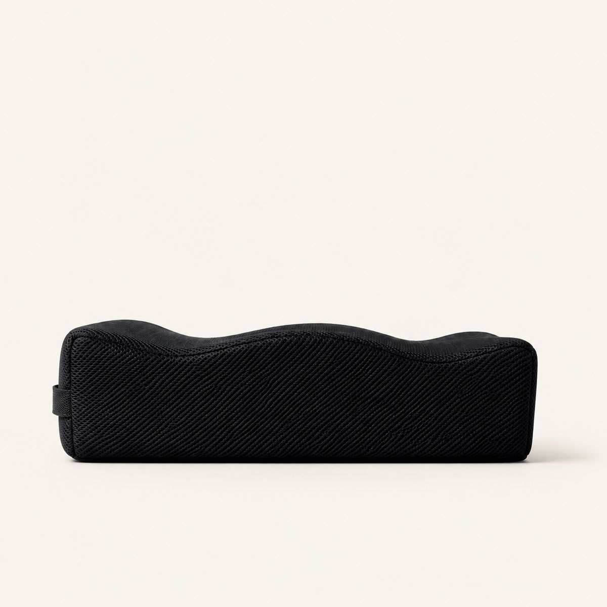 Ostinea Recovery Support Cushion, side elevation showing the contoured top